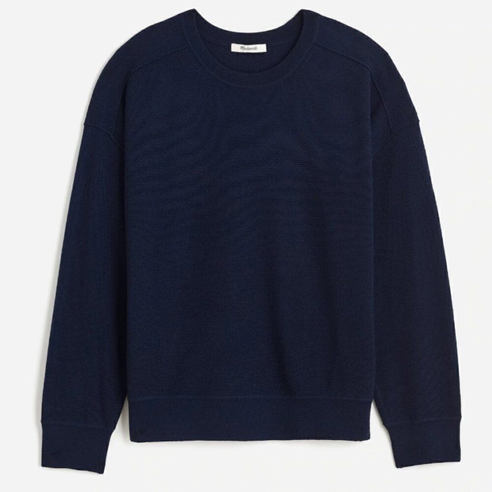 Madewell ns664 Navy Merino Wool Pullover Sweater size XXS EUC